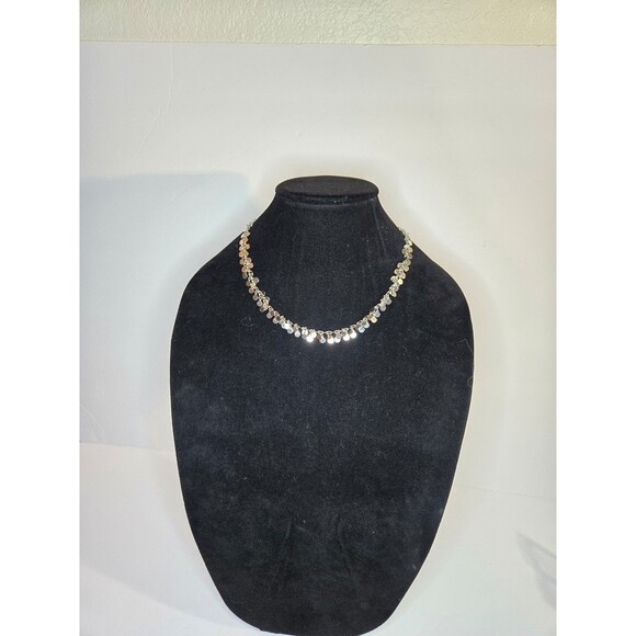 Jewelry - Silver Tone Necklace Circular Charms Hook Closure